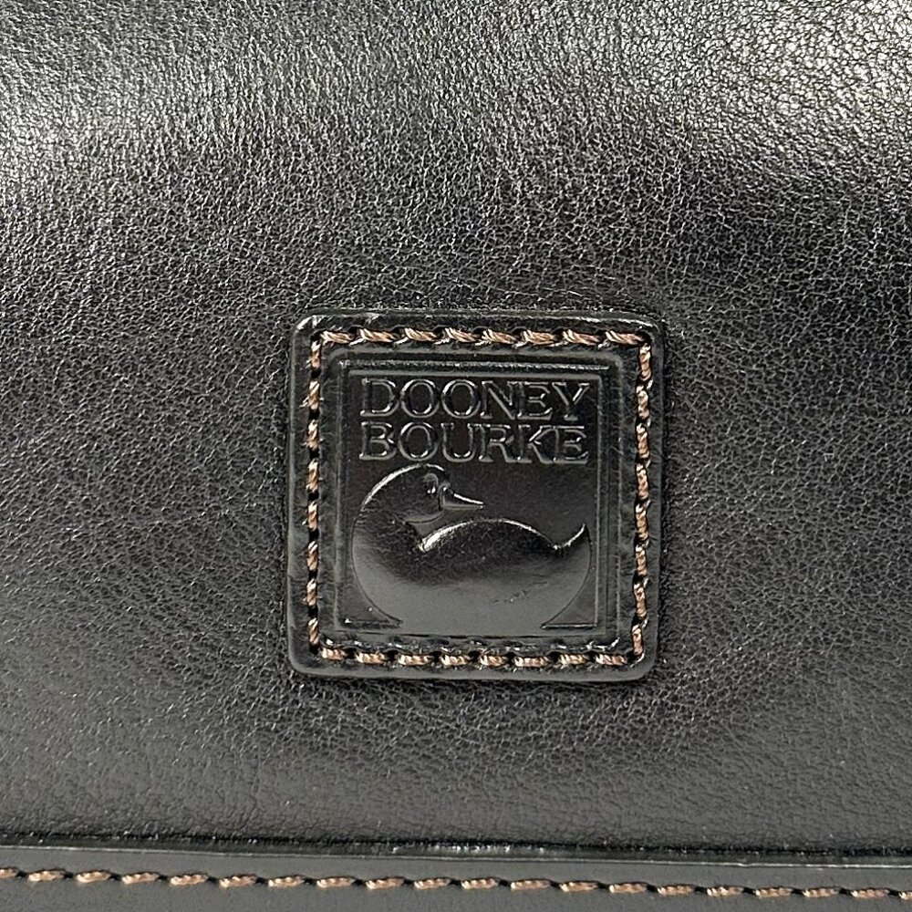 Dooney & Bourke Black Florentine Leather Perry Satchel NWT - Picture 10 of 10